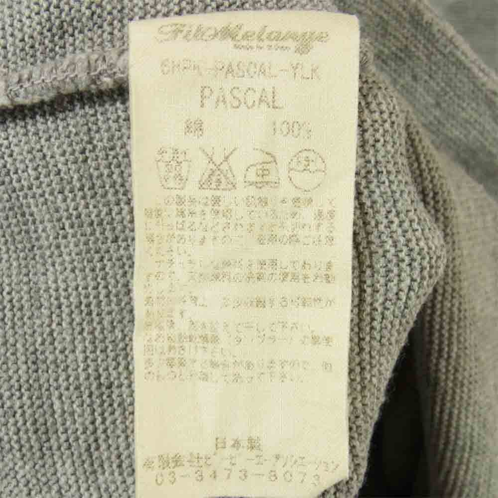 FilMelange フィルメランジェ 6HPK-PASCAL-YLK PASCAL パスカル メキシカン プルオーバー パーカー グレー系 3【中古】