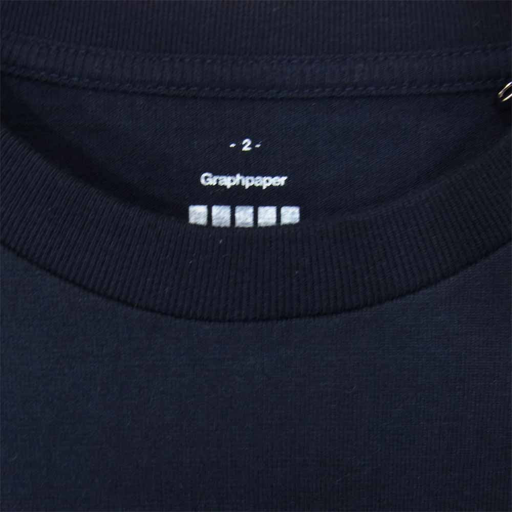 GRAPHPAPER グラフペーパー GU191-70054B L/S Tee ロングスリーブ Tシャツ ブラック ブラック系 2【極上美品】【中古】