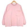 GRAPHPAPER グラフペーパー GU193-70025 Heavy Weight L/S Oversized Tee ヘビーウェイト オーバーサイズ Tシャツ ピンク ピンク系 F【中古】