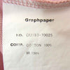 GRAPHPAPER グラフペーパー GU193-70025 Heavy Weight L/S Oversized Tee ヘビーウェイト オーバーサイズ Tシャツ ピンク ピンク系 F【中古】