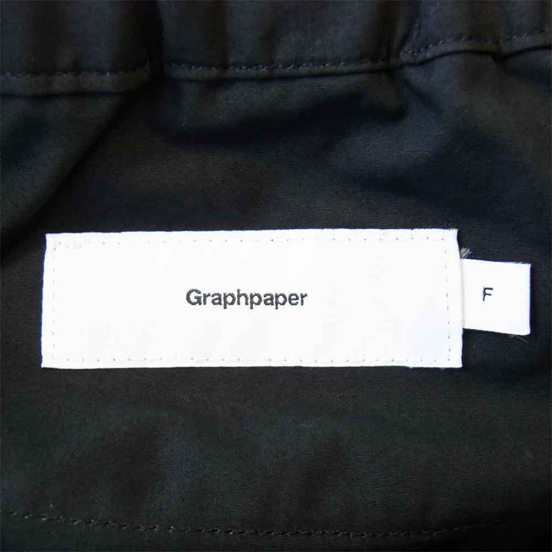 GRAPHPAPER グラフペーパー GM174-4005 Cook Pants コックパンツ ブラック系 F【中古】