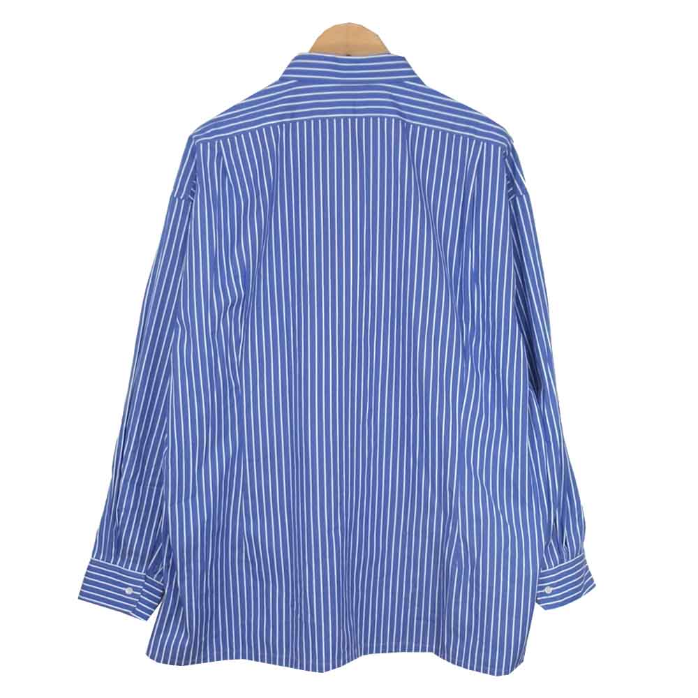 GRAPHPAPER グラフペーパー GM202-50638L × Thomas Mason Regular Collar Shirt  トーマスメイソン レギュラー カラー シャツ 青系 × 白系 F【中古】