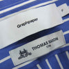 GRAPHPAPER グラフペーパー GM202-50638L × Thomas Mason Regular Collar Shirt  トーマスメイソン レギュラー カラー シャツ 青系 × 白系 F【中古】