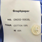 GRAPHPAPER グラフペーパー GM202-50638L × Thomas Mason Regular Collar Shirt  トーマスメイソン レギュラー カラー シャツ 青系 × 白系 F【中古】