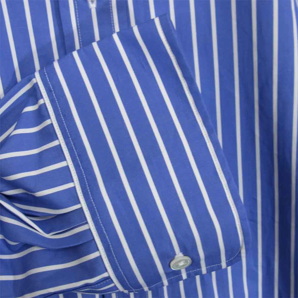 GRAPHPAPER グラフペーパー GM202-50638L × Thomas Mason Regular Collar Shirt  トーマスメイソン レギュラー カラー シャツ 青系 × 白系 F【中古】
