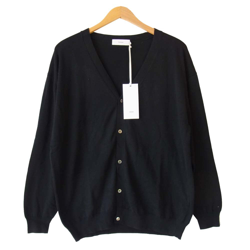 GRAPHPAPER グラフペーパー GU191-80066 Suvin Cardigan スビン ニット カーディガン ブラック ブラック系 1【美品】【中古】