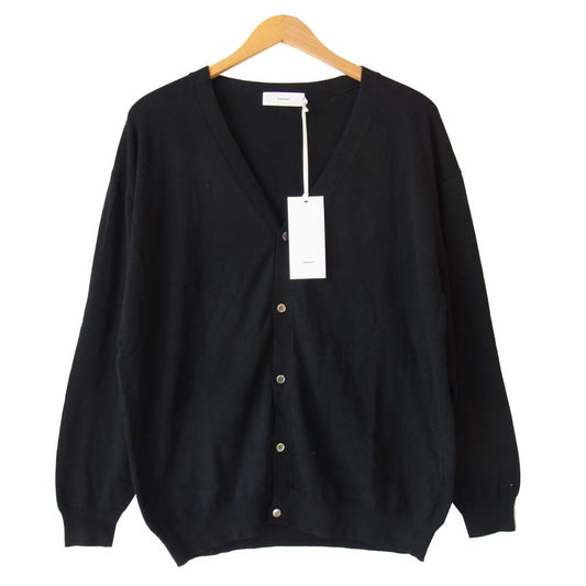 GRAPHPAPER グラフペーパー GU191-80066 Suvin Cardigan スビン ニット カーディガン ブラック ブラック系 1【美品】【中古】