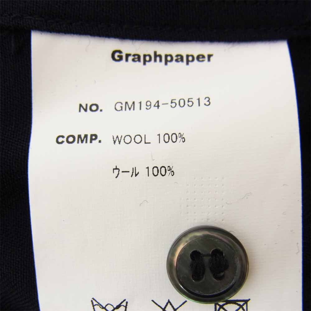 GRAPHPAPER グラフペーパー GM194-50513 WOOL TWILL L/S BOX SHIRT