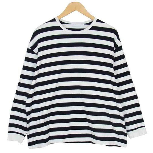 GRAPHPAPER グラフペーパー GM192-70036B BORDER L/S TEE ボーダー Tシャツ ブラック系 1【中古】