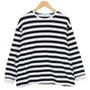 GRAPHPAPER グラフペーパー GM192-70036B BORDER L/S TEE ボーダー Tシャツ ブラック系 1【中古】