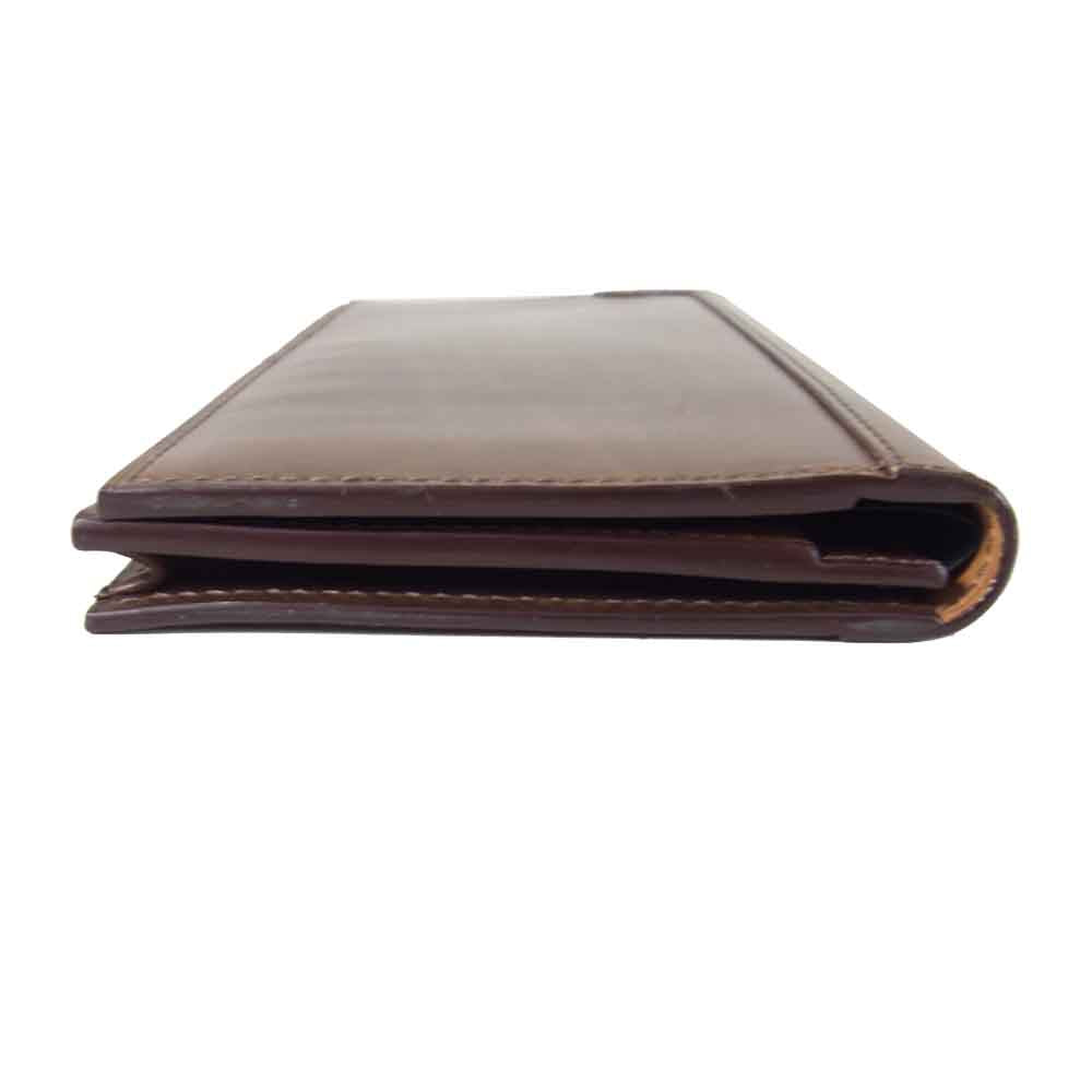 John Lobb ジョンロブ SLG32A Universal Wallet Black Museum Calf 二つ折り ウォレット ブラウン系 ダークブラウン系【美品】【中古】