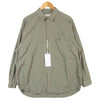 GRAPHPAPER グラフペーパー GM201-50002 Garment Dyed Poplin shirt ガーメント ダイ ポプリン 長袖 シャツ グレー系 1【美品】【中古】