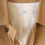 GRAPHPAPER グラフペーパー GU193-10002B Double Cloth Peach Steincollar Coat ダブルクロス ピーチ ステンカラー コート ベージュ系 ライトブラウン系【美品】【中古】