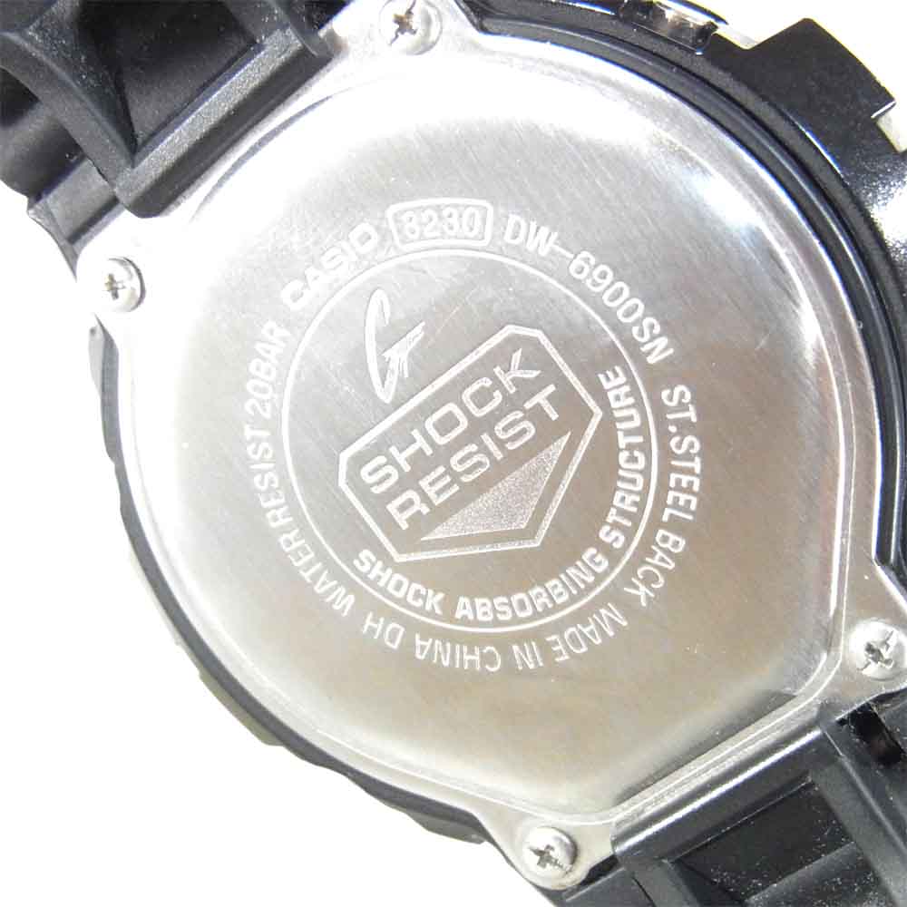 G-SHOCK ジーショック DW-6900SN マットダイアル デジタル クォーツ ウォッチ ブラック系【中古】