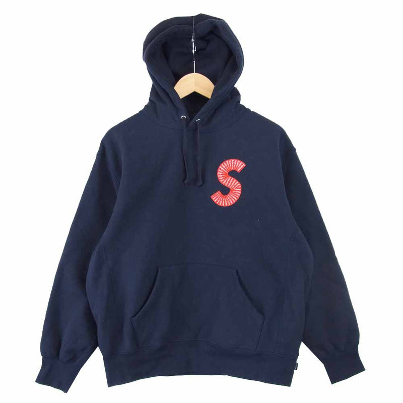 Supreme シュプリーム 20AW 未使用品 S Logo Hooded Sweatshirt エスロゴ フーデッド スウェット パーカー ネイビー系 S【極上美品】【中古】