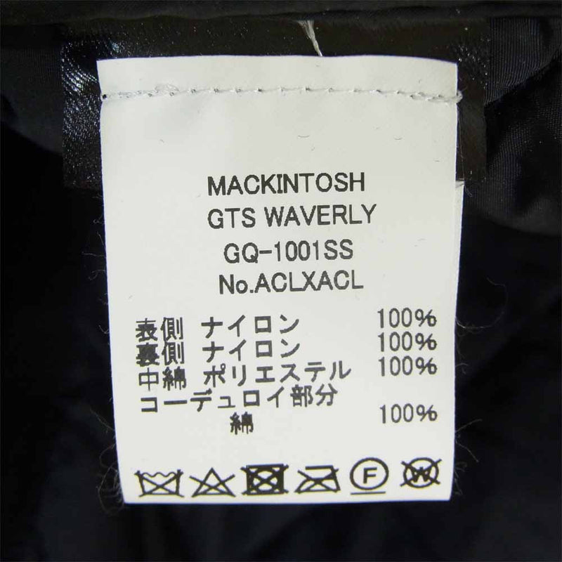 Mackintosh マッキントッシュ QB0002 WAVERLY ウェーバリー キルティング ジャケット ブラック系 38【美品】【中古】