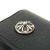 CHROME HEARTS クロムハーツ（原本有） WALLET WAVE CH クロスボールボタン ウェーブ ウォレット ブラック系【中古】