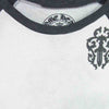 CHROME HEARTS クロムハーツ（原本無） ダガー バック クロス ロゴ  ラグラン Tシャツ ホワイト系 グレー系【中古】