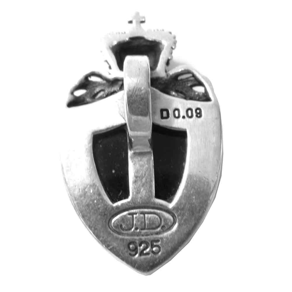 Justin Davis ジャスティンデイビス SPJ117 CROWN SHIELD クラウン シールド ペンダント シルバー系 ブラック系 表記無し【中古】