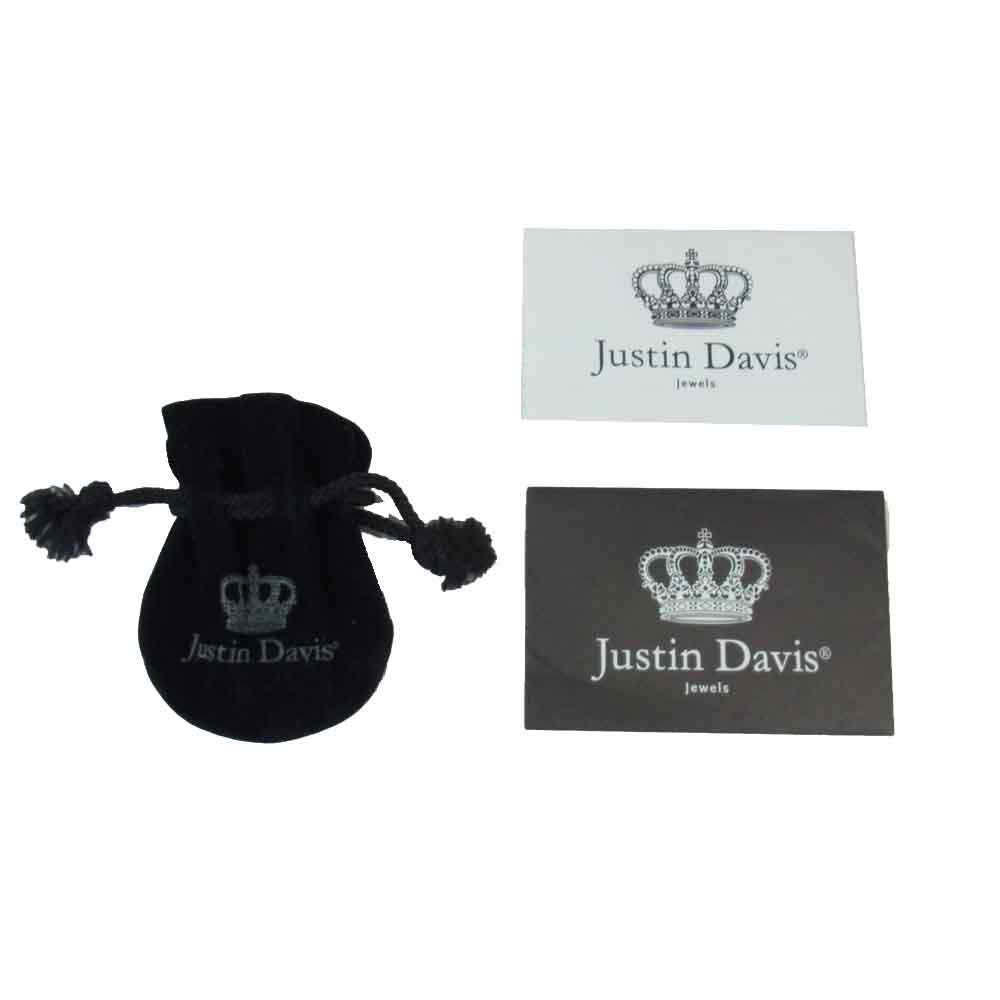 Justin Davis ジャスティンデイビス SPJ117 CROWN SHIELD クラウン シールド ペンダント シルバー系 ブラック系 表記無し【中古】