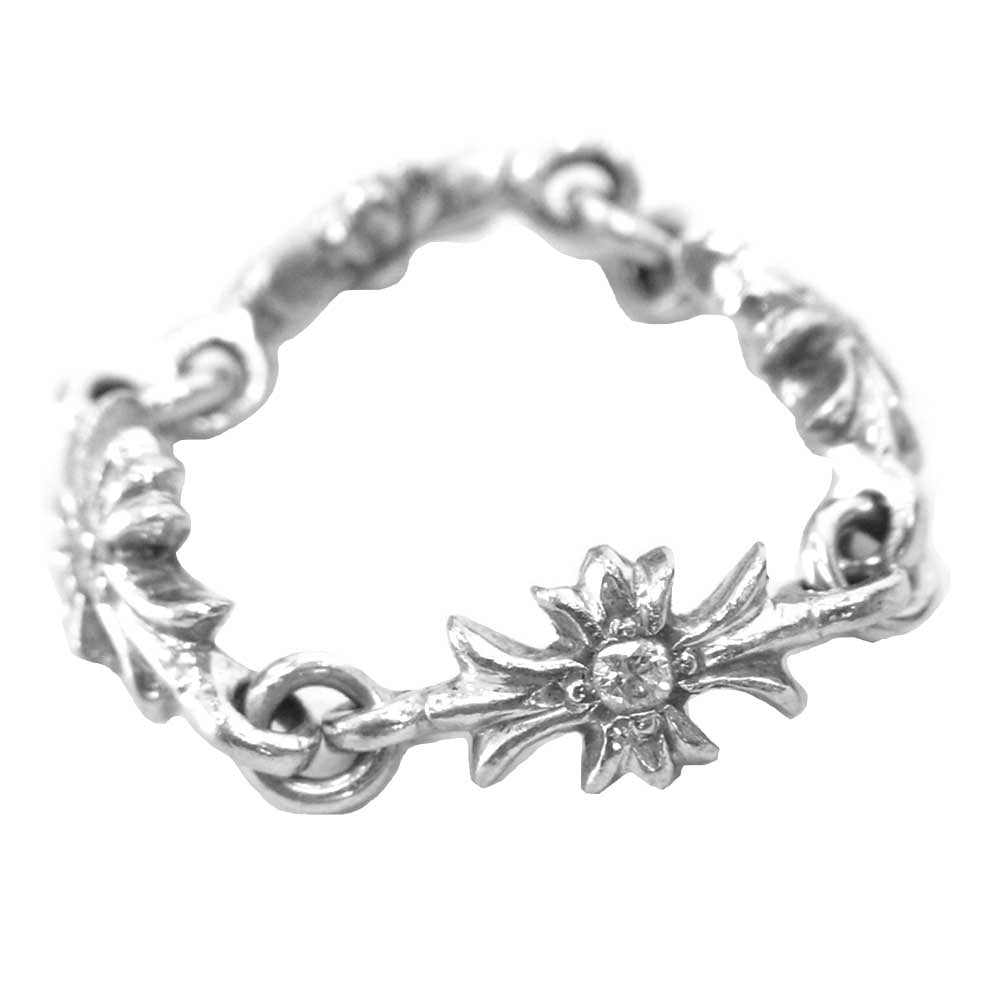 CHROME HEARTS クロムハーツ（原本無） 18K RING TNY E CH PLS DIA ダイヤ タイニーE CH プラス リング シルバー系 シルバー系【中古】