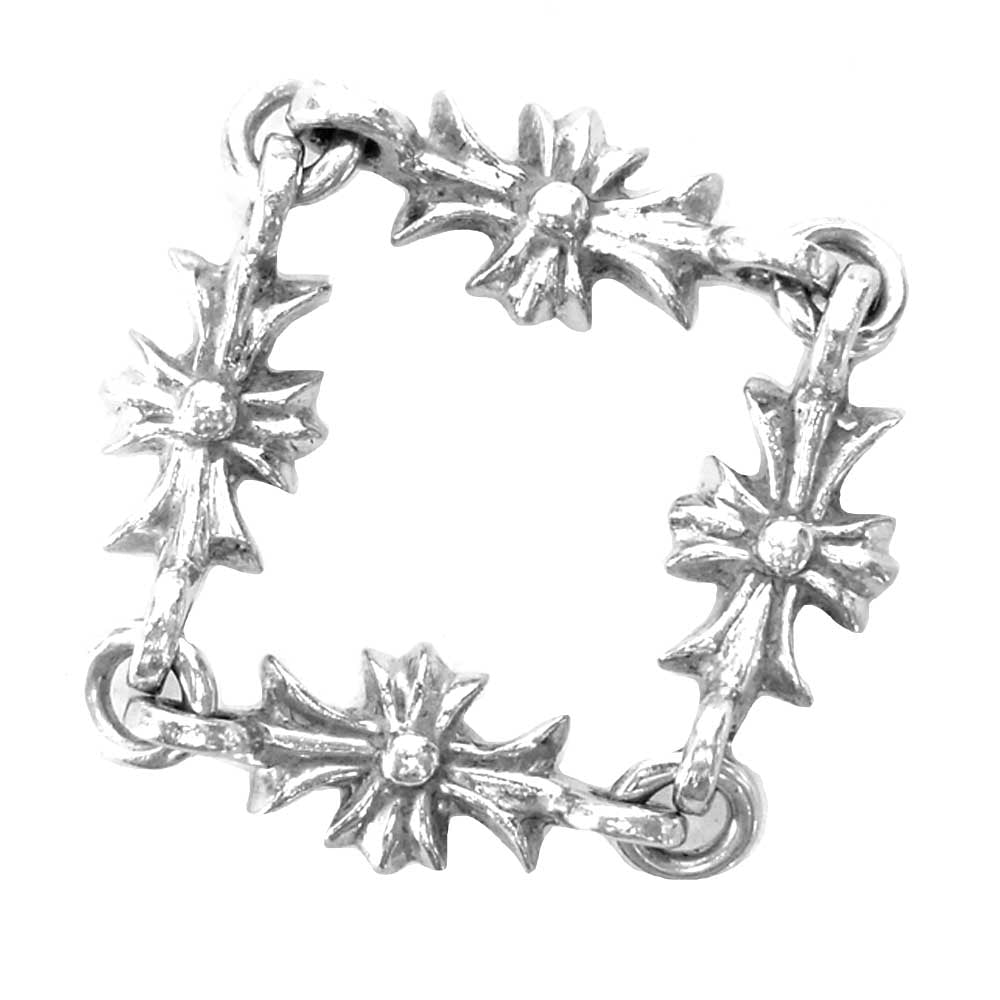 CHROME HEARTS クロムハーツ（原本無） 18K RING TNY E CH PLS DIA ダイヤ タイニーE CH プラス リング シルバー系 シルバー系【中古】