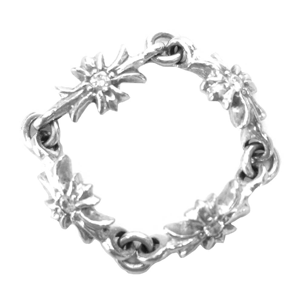 CHROME HEARTS クロムハーツ（原本無） 18K RING TNY E CH PLS DIA ダイヤ タイニーE CH プラス リング シルバー系 シルバー系【中古】