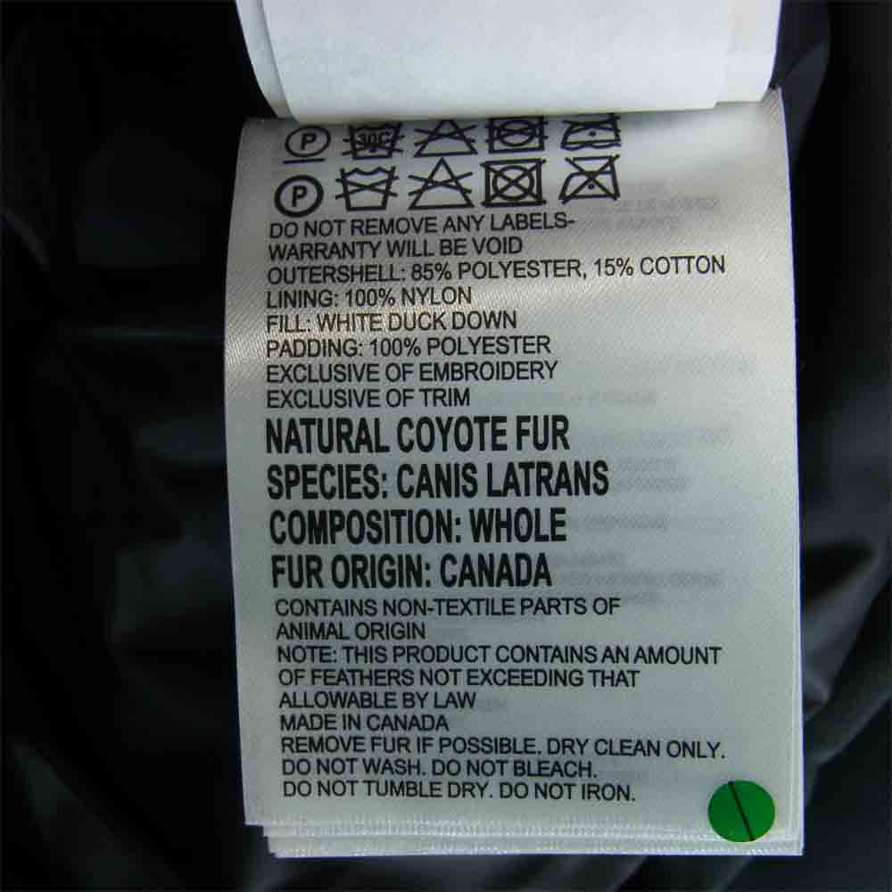 CANADA GOOSE カナダグース 3438JM JASPER PARKA ジャスパー パーカー ダウン ジャケット ブラック系 XS【中古】