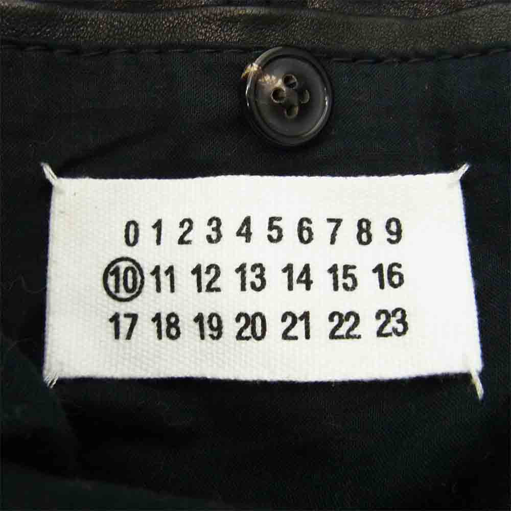 マルタンマルジェラ ここのえ期 11SS ライダース コットン ネイビー マルタンマルジェラ ここのえ期 11SS ライダース コットン ネイビー