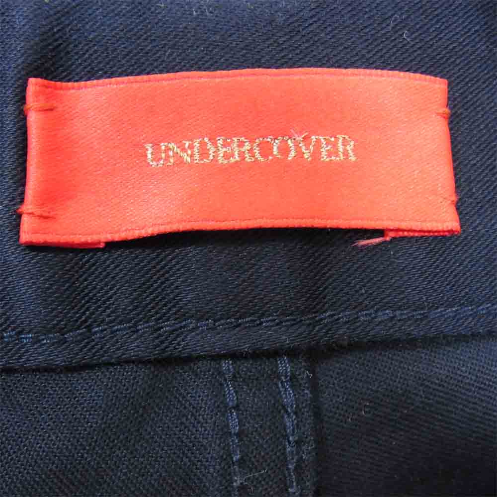 UNDERCOVER アンダーカバー UCP9502 裾リブ スキニー パンツ ネイビー系 1【中古】