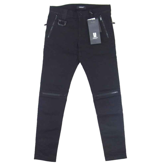 UNDERCOVER アンダーカバー 18SS UCU4503-2 ジップデザイン デニム パンツ ブラック系 1【中古】