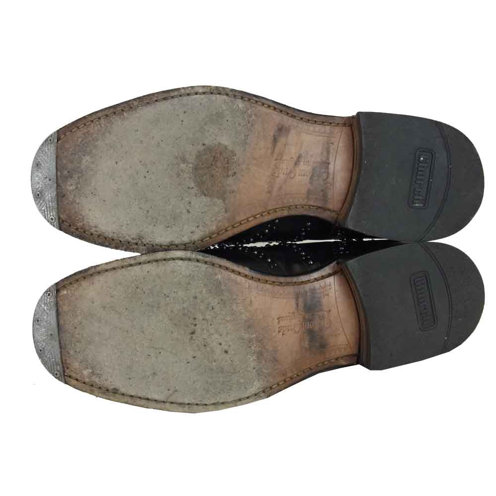 CHURCH'S チャーチ 7012 BURWOOD 2S バーウッド スタッズ ウィングチップ シューズ ブラック系 70【中古】