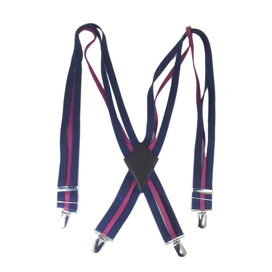 ファセッタズム 18AW SEPARATE SUSPENDER RB-SS-U01 ダークネイビー系 ワインレッド【中古】