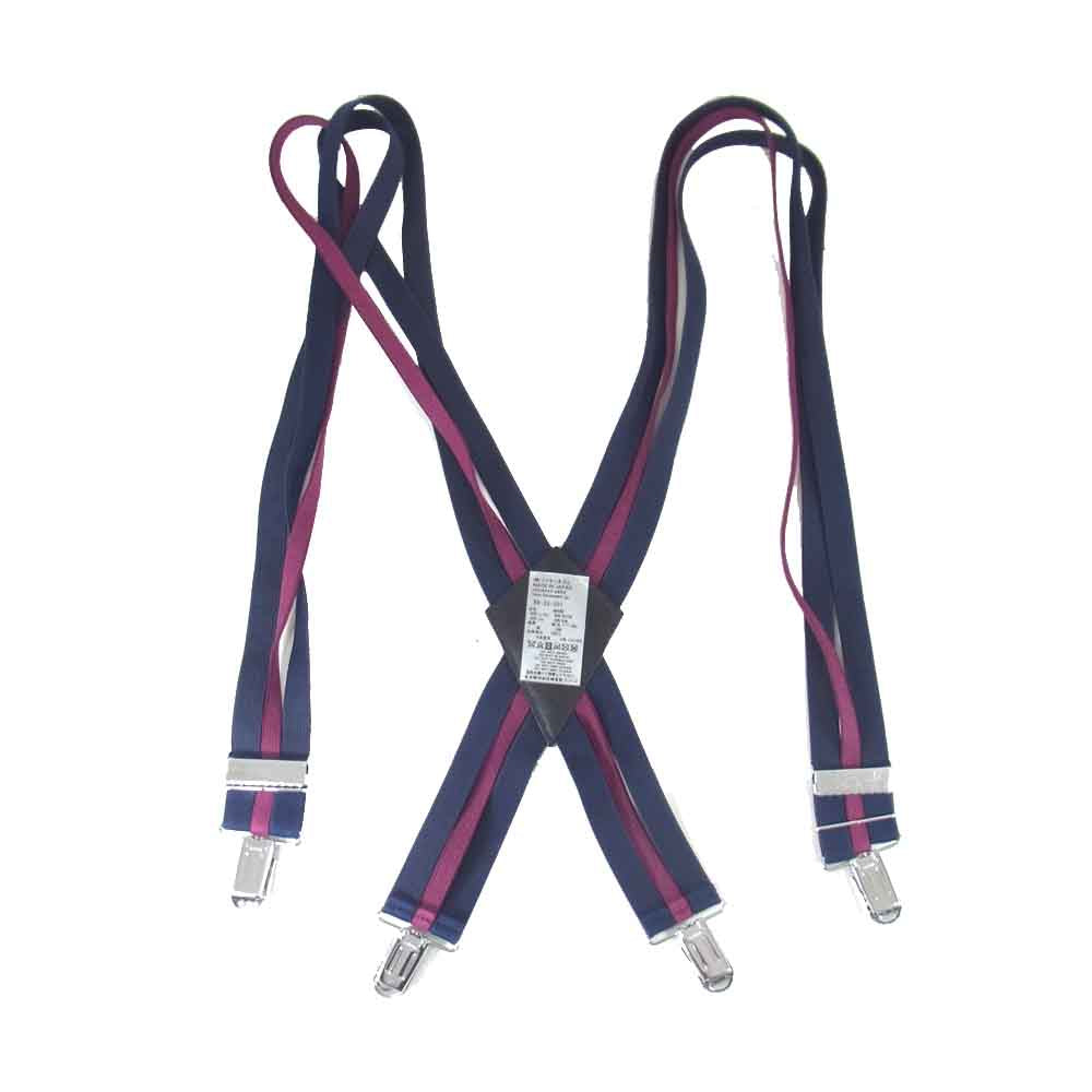 ファセッタズム 18AW SEPARATE SUSPENDER RB-SS-U01 ダークネイビー系 ワインレッド【中古】
