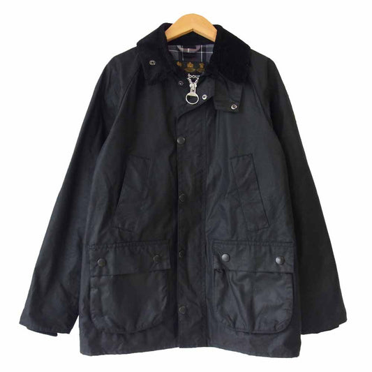Barbour バブアー 1802138 英国製 BEDALE SL JACKET ビデイル オイルド ジャケット ブラック系 36【中古】