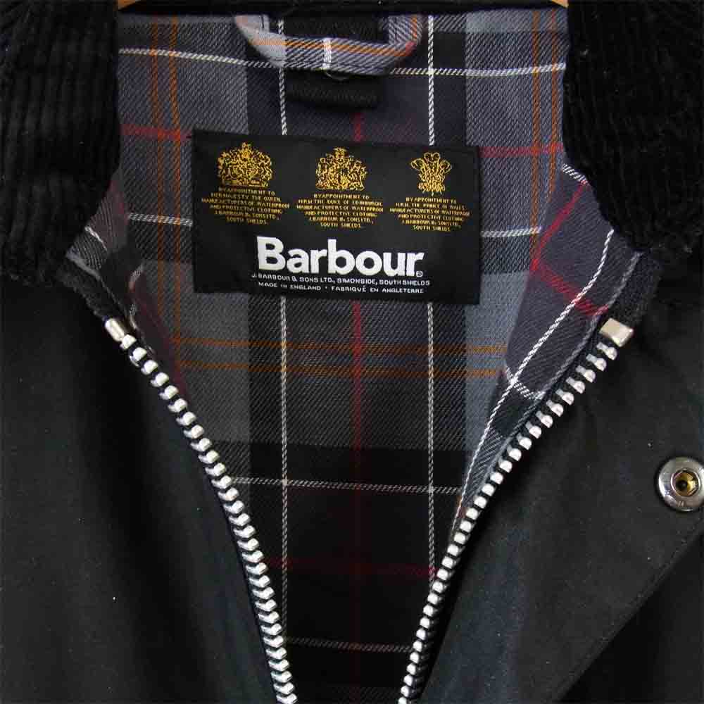 Barbour バブアー 1802138 英国製 BEDALE SL JACKET ビデイル オイルド ジャケット ブラック系 36【中古】