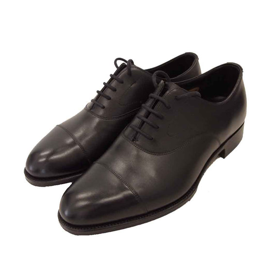 EDWARD GREEN エドワードグリーン E202 CHELSEA チェルシー ストレートチップ シューズ ブラック系 UK4.5【美品】【中古】