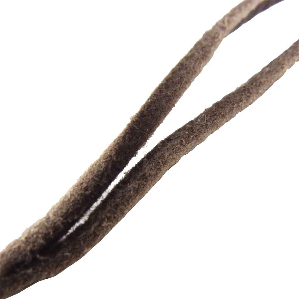 GLADHAND & Co. グラッドハンド Button Charm Hat Small ハット刻印 ボタン チャーム ネックレス シルバー系 ダークブラウン系【中古】