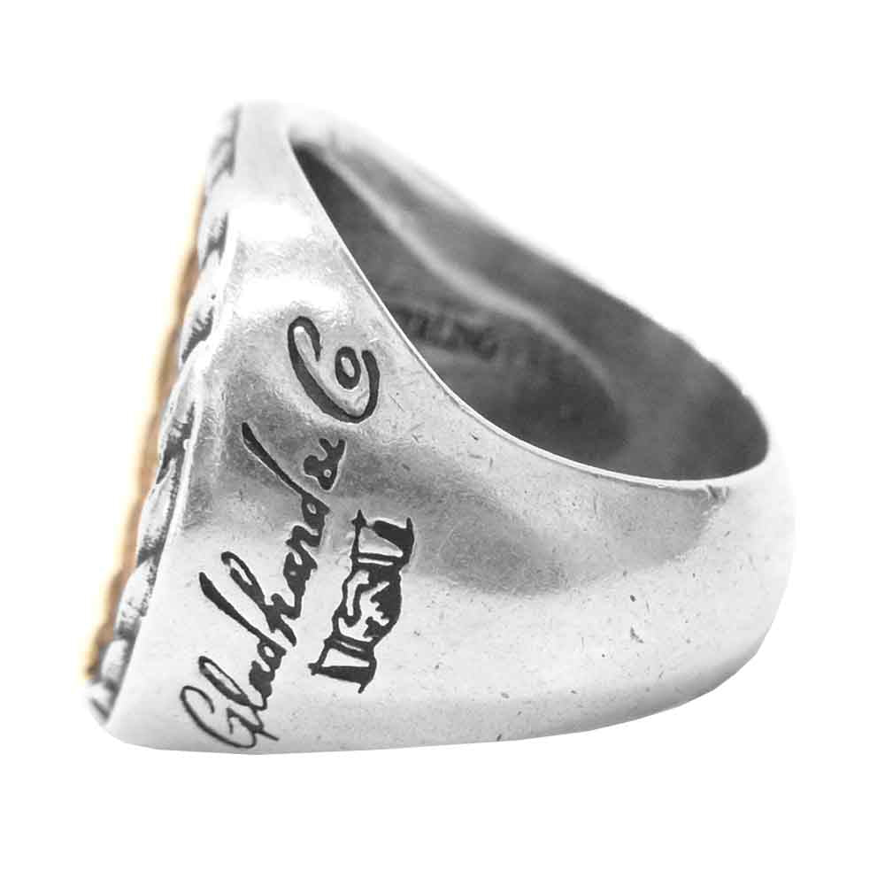 GLADHAND & Co. グラッドハンド MEDAL RING メダル リング  シルバー系【中古】