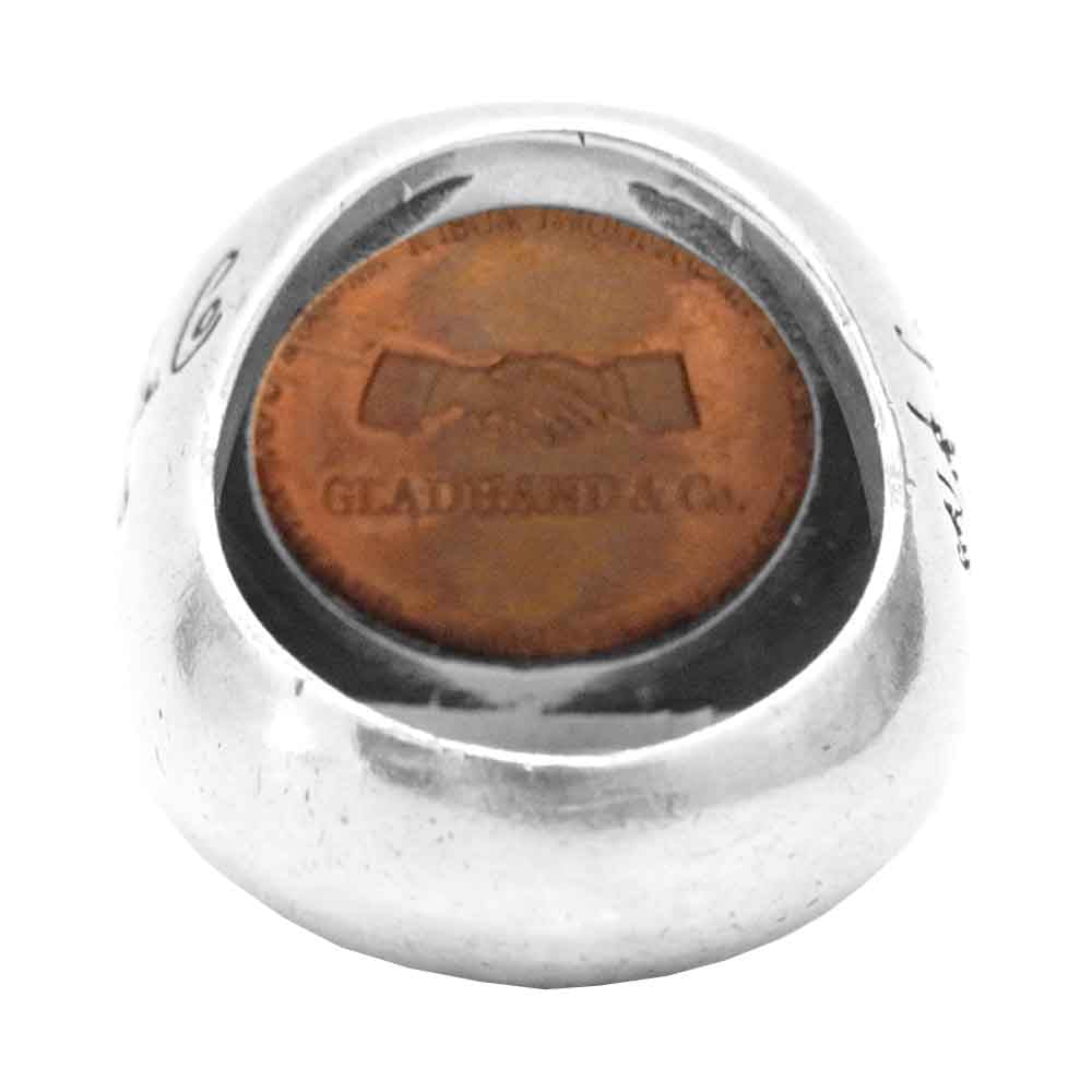GLADHAND & Co. グラッドハンド MEDAL RING メダル リング  シルバー系【中古】