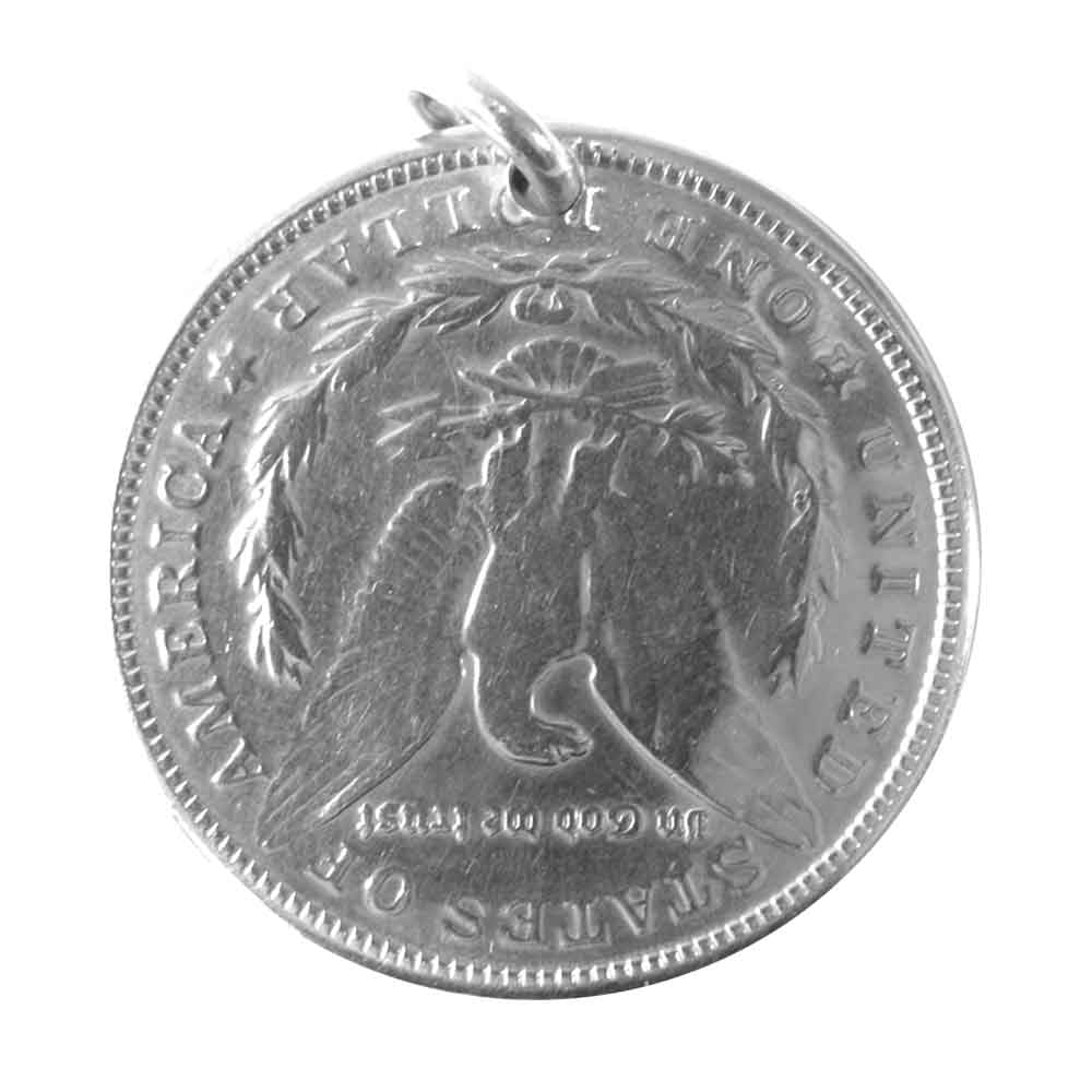 WINGROCK ウィングロック K18 金メタル ルビー モルガンコイン ペンダントトップ シルバー系【中古】 – ブランド古着 LIFE