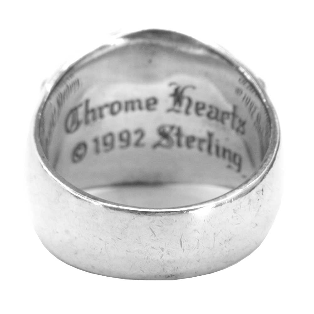 CHROME HEARTS クロムハーツ（原本有） KEEPER RING キーパー リング  シルバー 30号程度【中古】