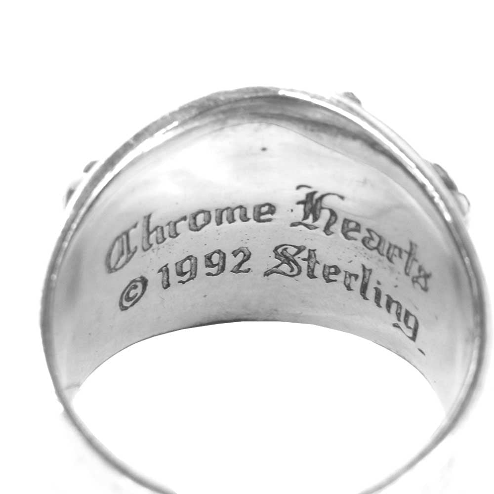 CHROME HEARTS クロムハーツ（原本有） KEEPER RING キーパー リング  シルバー 30号程度【中古】