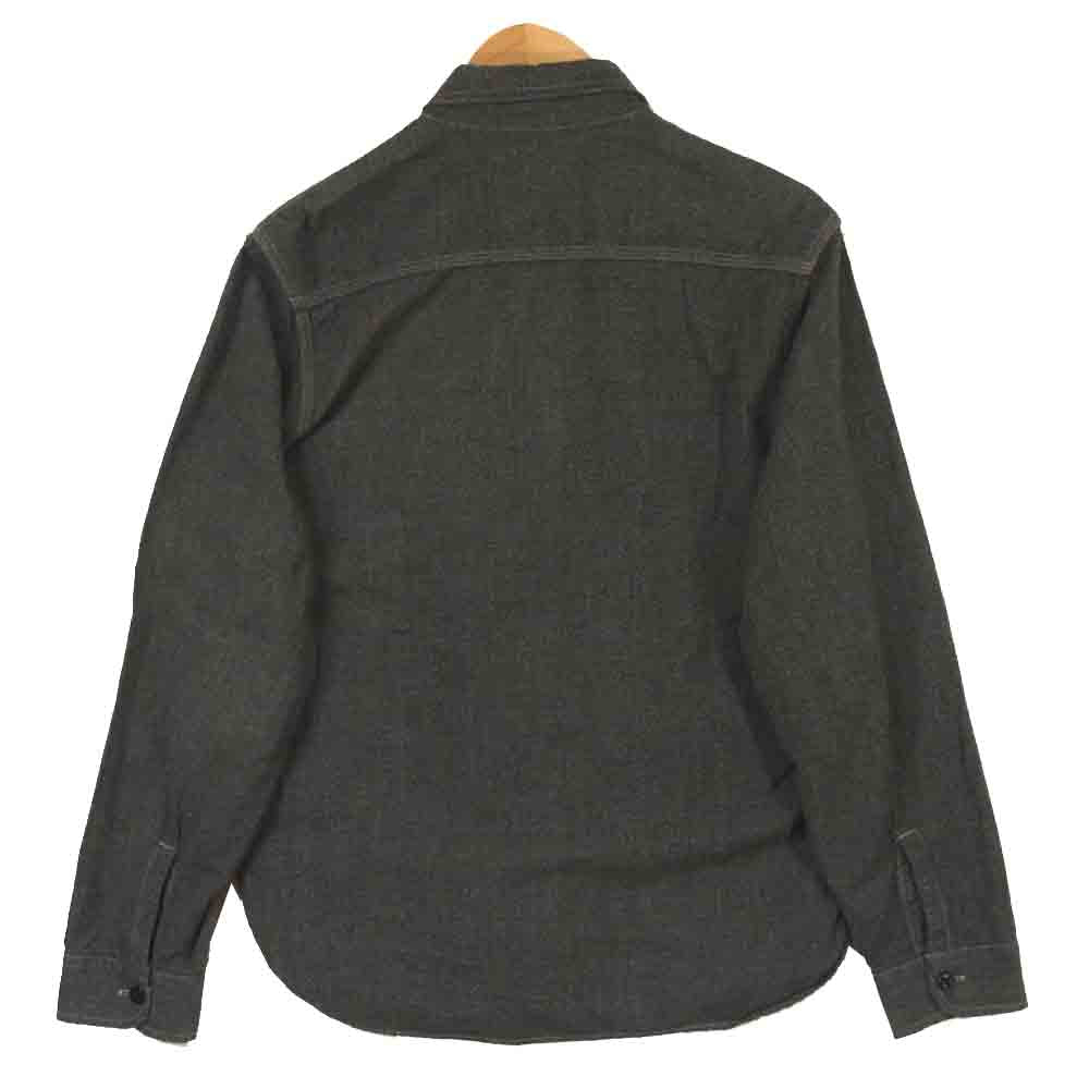 TENDERLOIN テンダーロイン T-CHAMBRAY SHT シャンブレー 長袖 シャツ コットン 日本製 ダークグレー系 S【中古】
