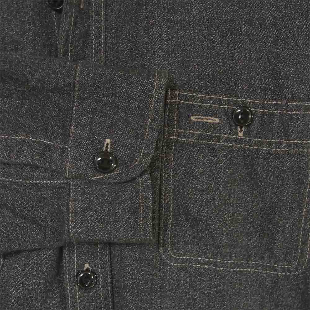 TENDERLOIN テンダーロイン T-CHAMBRAY SHT シャンブレー 長袖 シャツ コットン 日本製 ダークグレー系 S【中古】