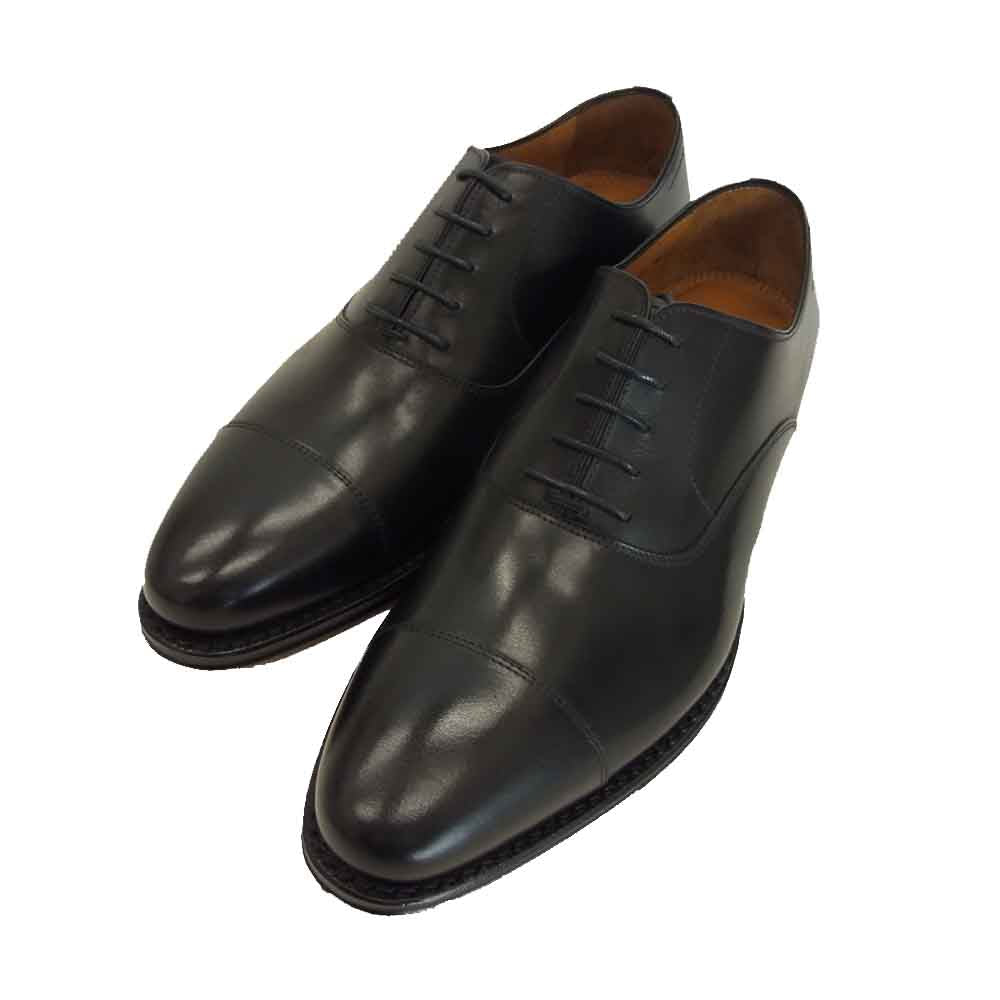 JALAN SRIWIJAYA ジャランスリウァヤ 98317 ストレートチップ ビジネスシューズ ブラック系 UK8 ブラック系 8【新古品】【未使用】【中古】