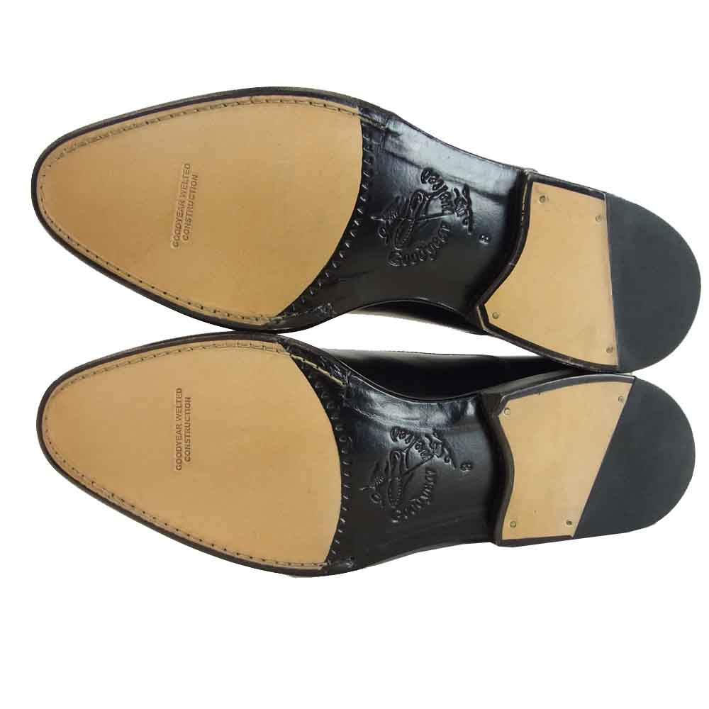 JALAN SRIWIJAYA ジャランスリウァヤ 98317 ストレートチップ ビジネスシューズ ブラック系 UK8 ブラック系 8【新古品】【未使用】【中古】