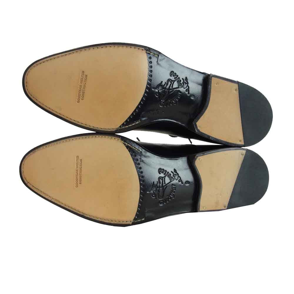 JALAN SRIWIJAYA ジャランスリウァヤ 98317 ストレートチップ ビジネスシューズ ブラック系 UK8 ブラック系【新古品】【未使用】【中古】