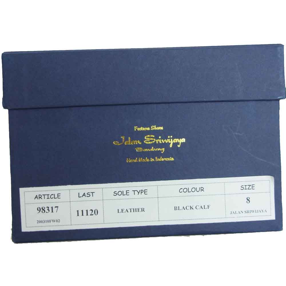 JALAN SRIWIJAYA ジャランスリウァヤ 98317 ストレートチップ ビジネスシューズ ブラック系 UK8 ブラック系【新古品】【未使用】【中古】