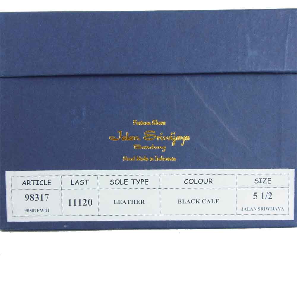 JALAN SRIWIJAYA ジャランスリウァヤ 98317 ストレートチップ ビジネスシューズ ブラック系 UK5.5 ブラック系 5.5【新古品】【未使用】【中古】